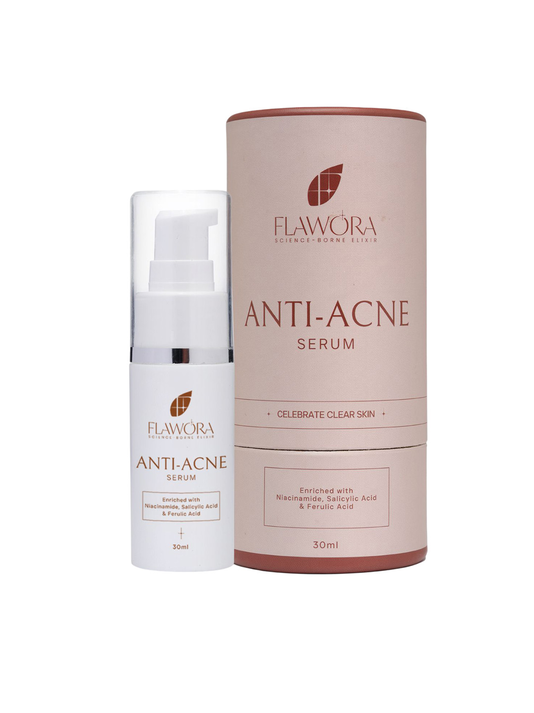 Flawora Gold Anti Acne Face Serum for Brightening, Anti-Aging, Reduce Blackheads