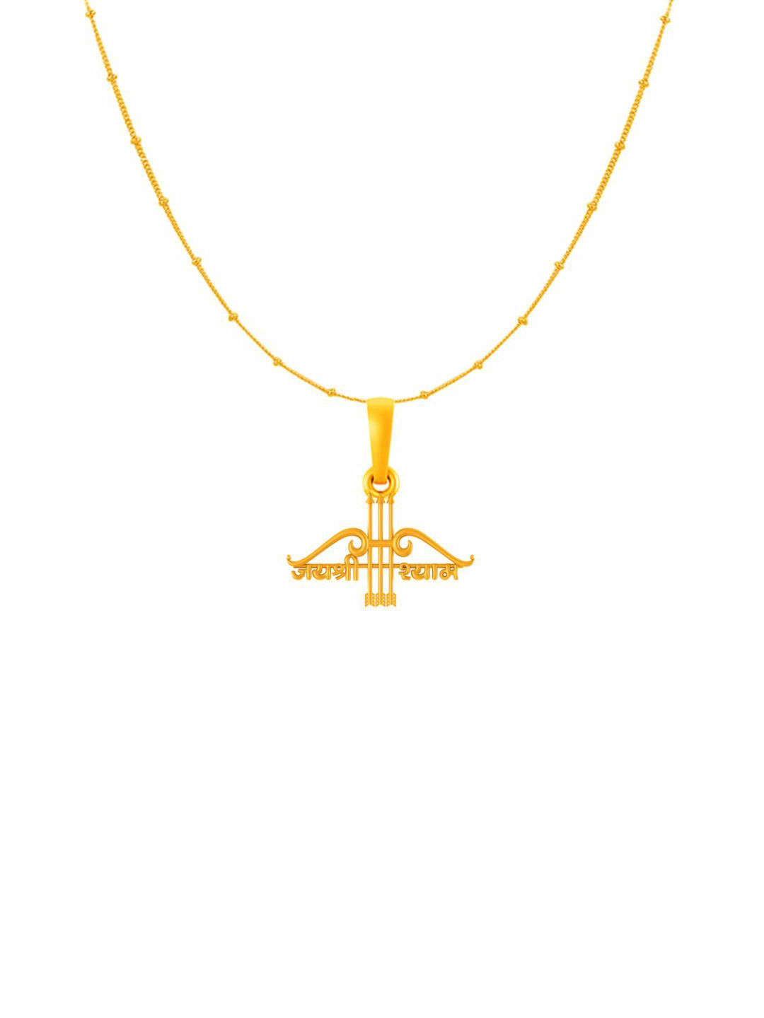AKSHAT SAPPHIRE Gold-Plated Star Shaped Pendants with Chains