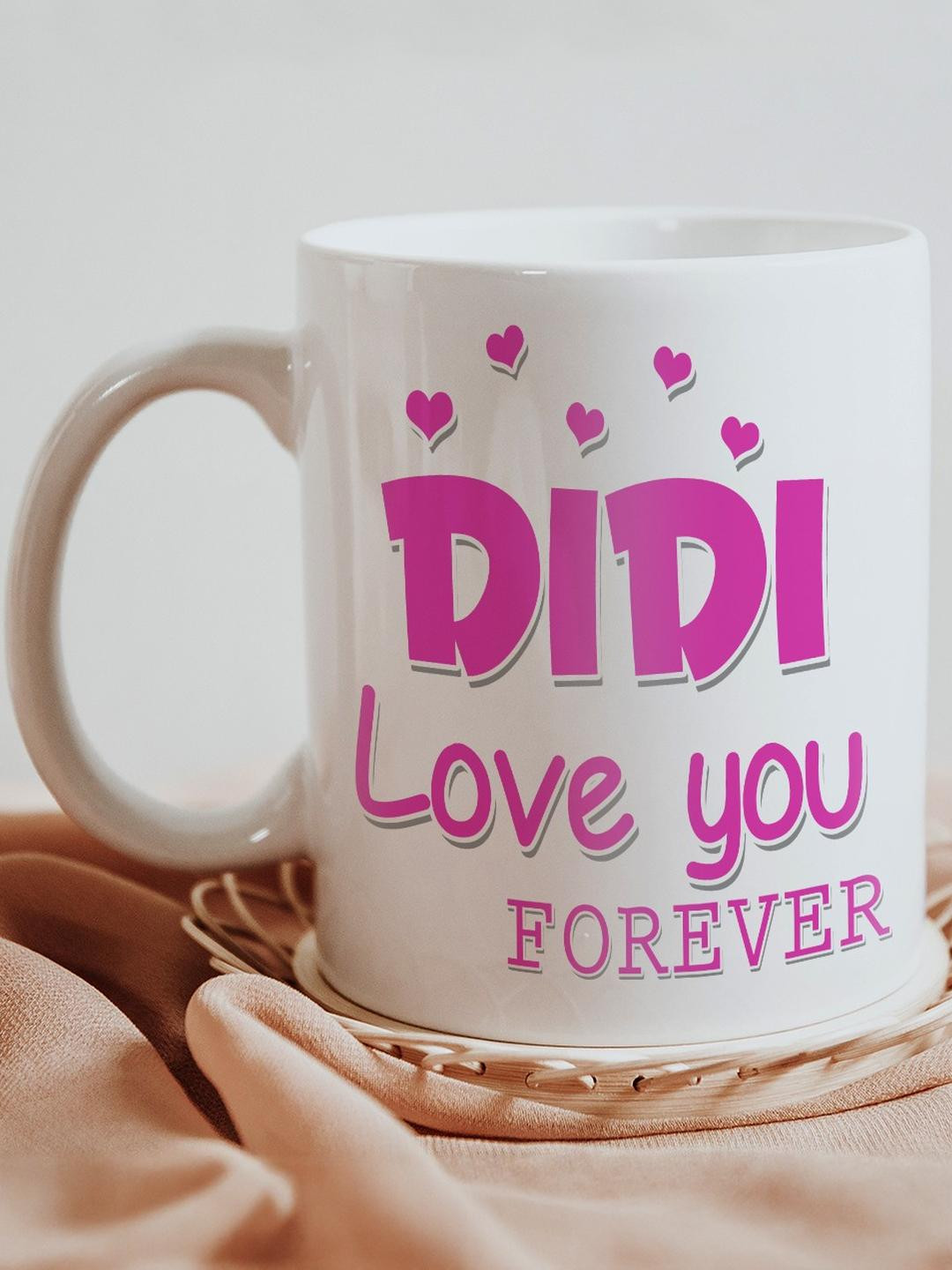 SKYTRENDS Grandpa I Love You Multicoloured Typography Ceramic Handmade Mug-325ml