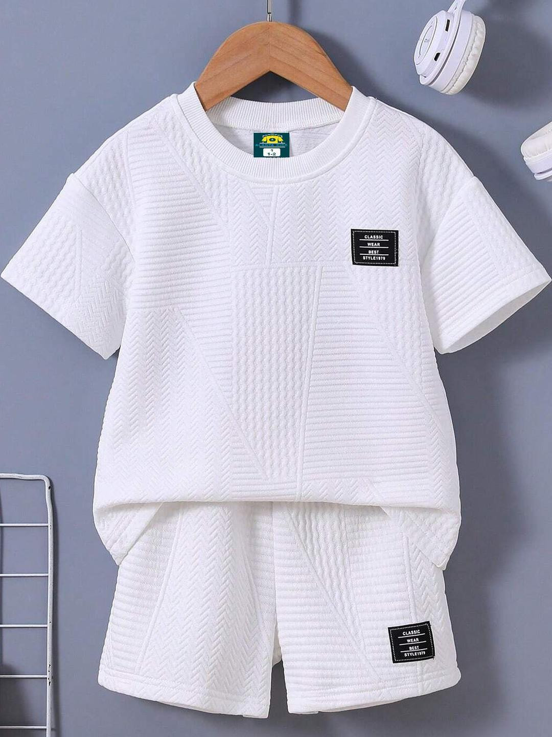 ALANTA Kids-Unisex White Clothing Set