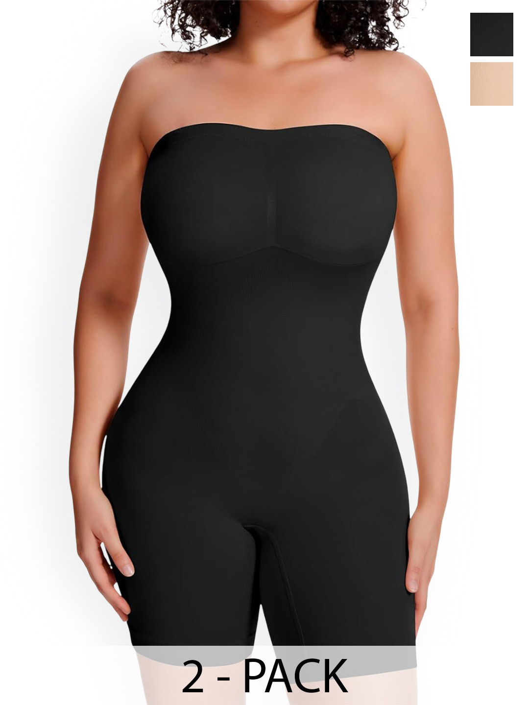 DHANDAI FASHION Pack Of 2 Seamless High-Rise Tummy &Thigh Shape-Wear