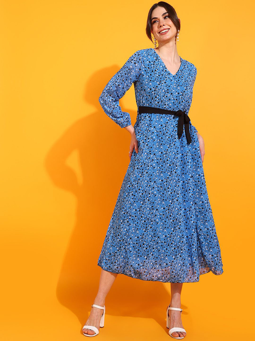 Lady Stark Women Floral Print Maxi Dress