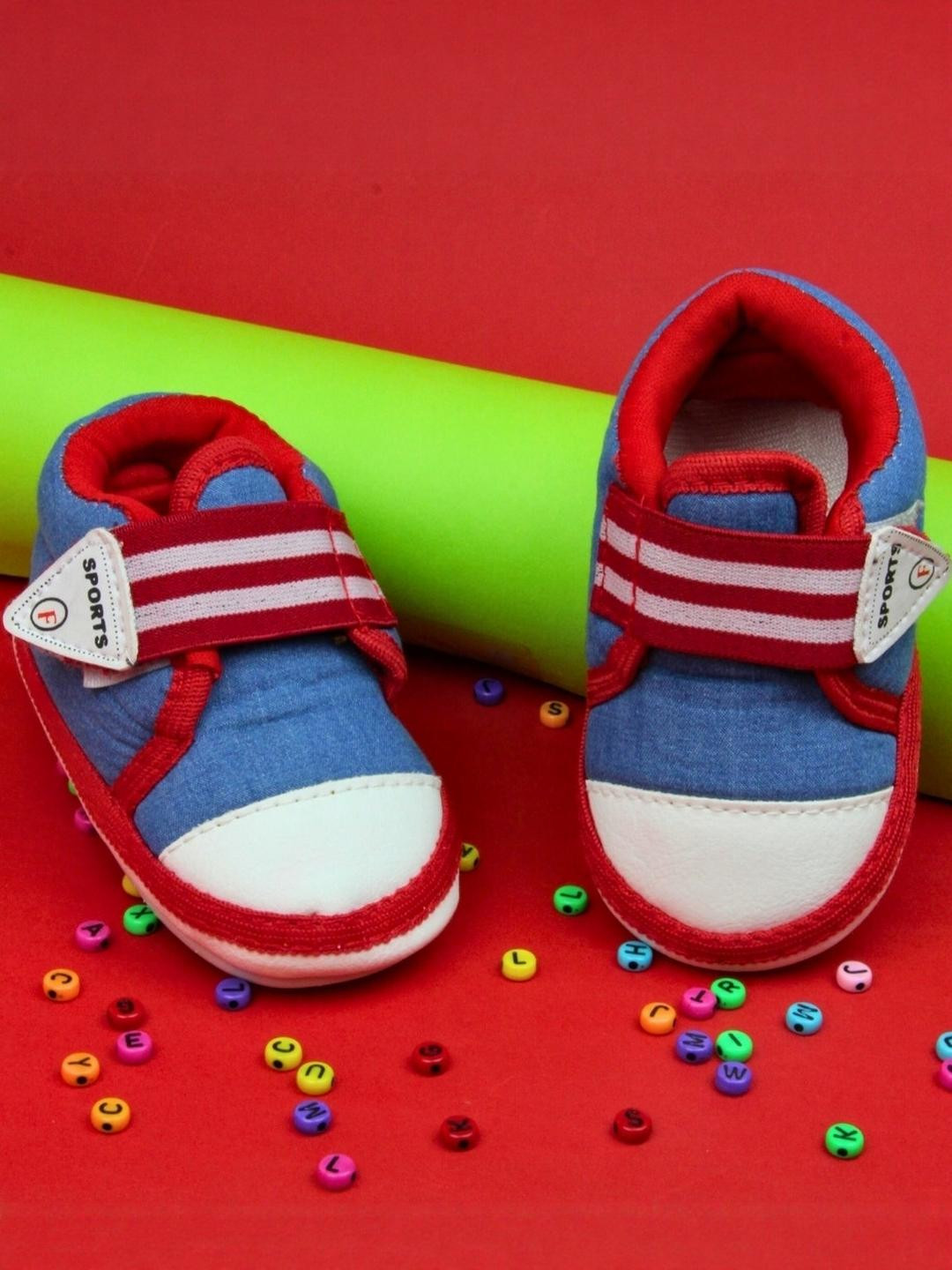 NESKA MODA 6 To 9 Months Baby Boys & Girls Velcro Chu Chu Musical Shoes/ Booties