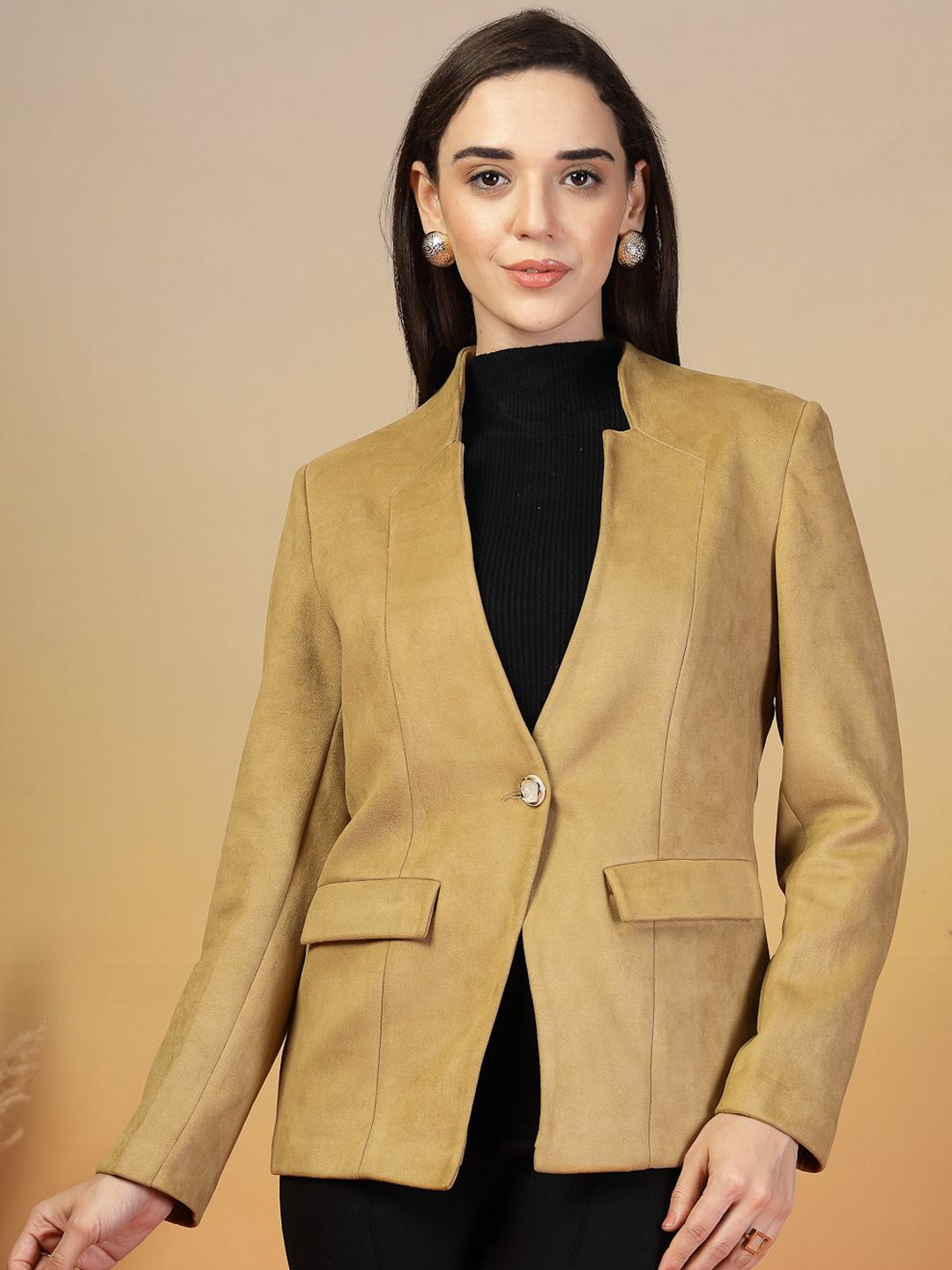 Juelle V-Neck Long Sleeves Short Overcoat