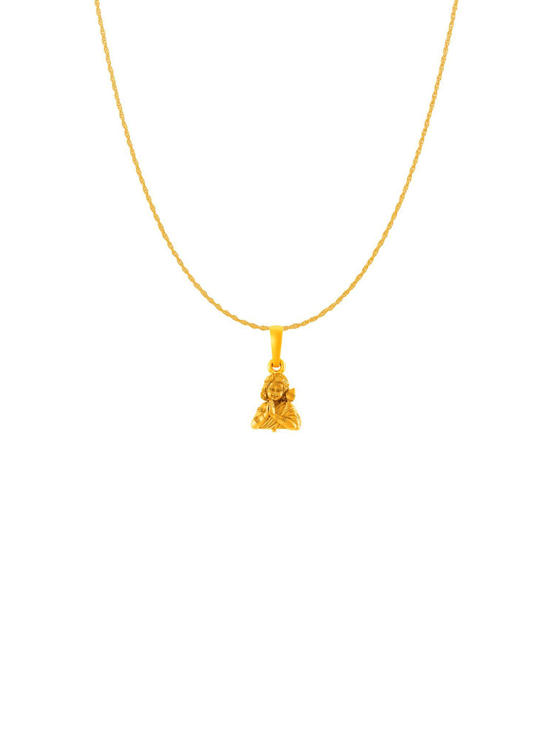 AKSHAT SAPPHIRE 92.5 Silver 22KT Gold-Plated Contemporary Kartikeya Pendant & Rope Chain
