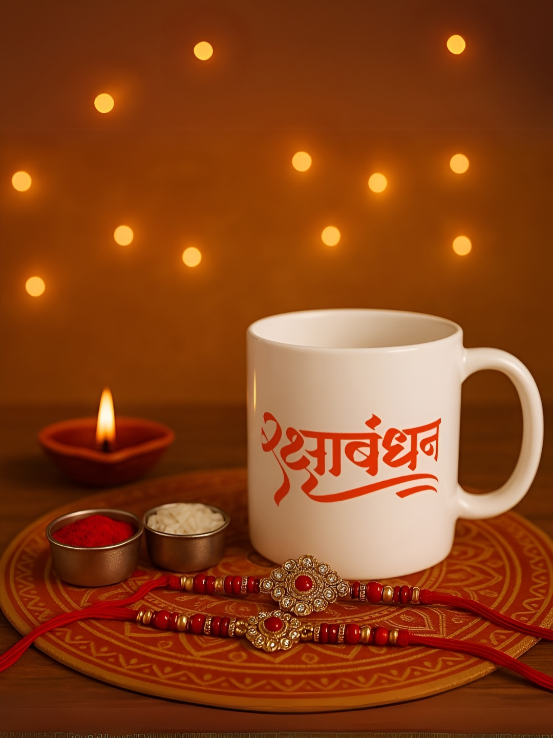 INTERNATIONAL GIFT White Typography Ceramic Microwave Safe 5 Piece Mugs-325ml