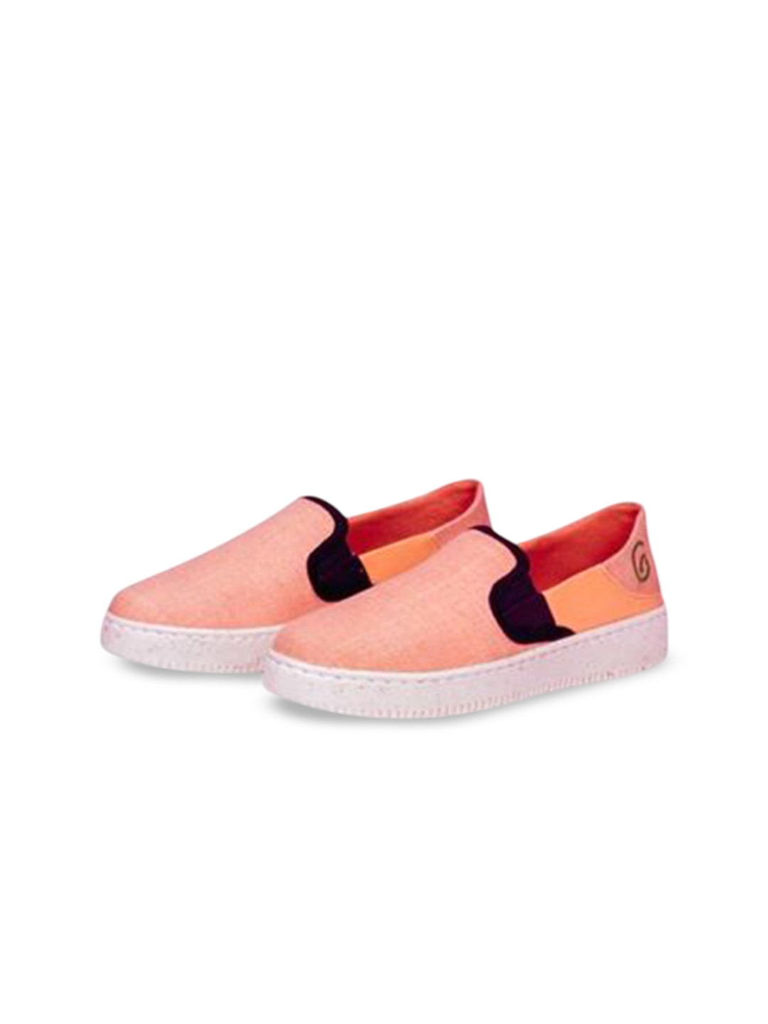 GreenSole Women Peach Blossom Casual Slip-On Denim Loafers
