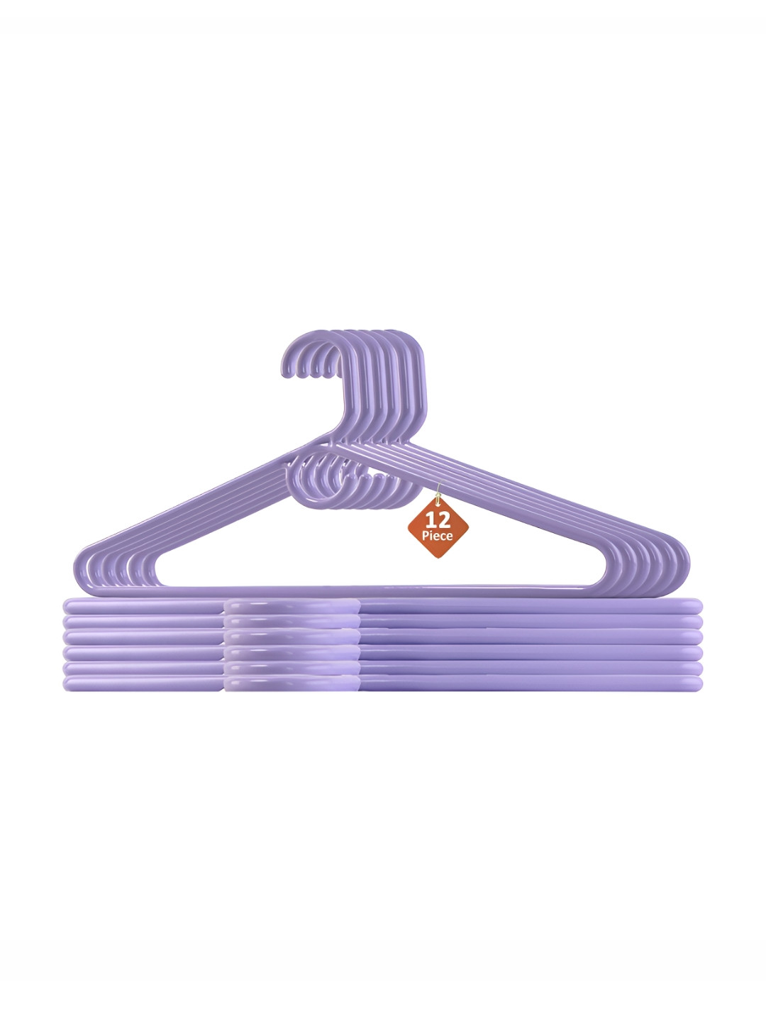 Aura 12-Pcs Purple Non Slip Cloth Hangers