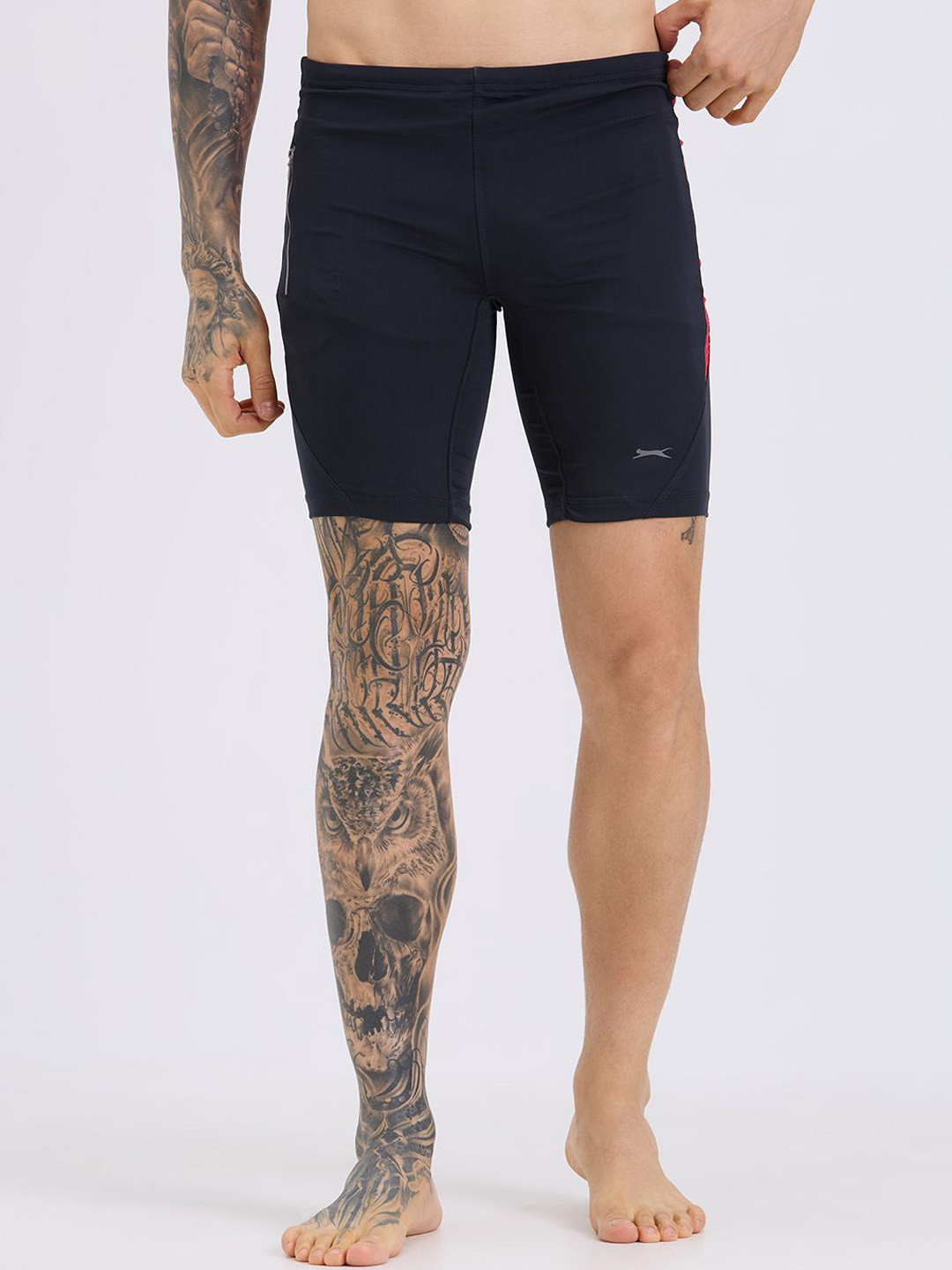 Black Panther Long Tights Trunk S 313-D GREY