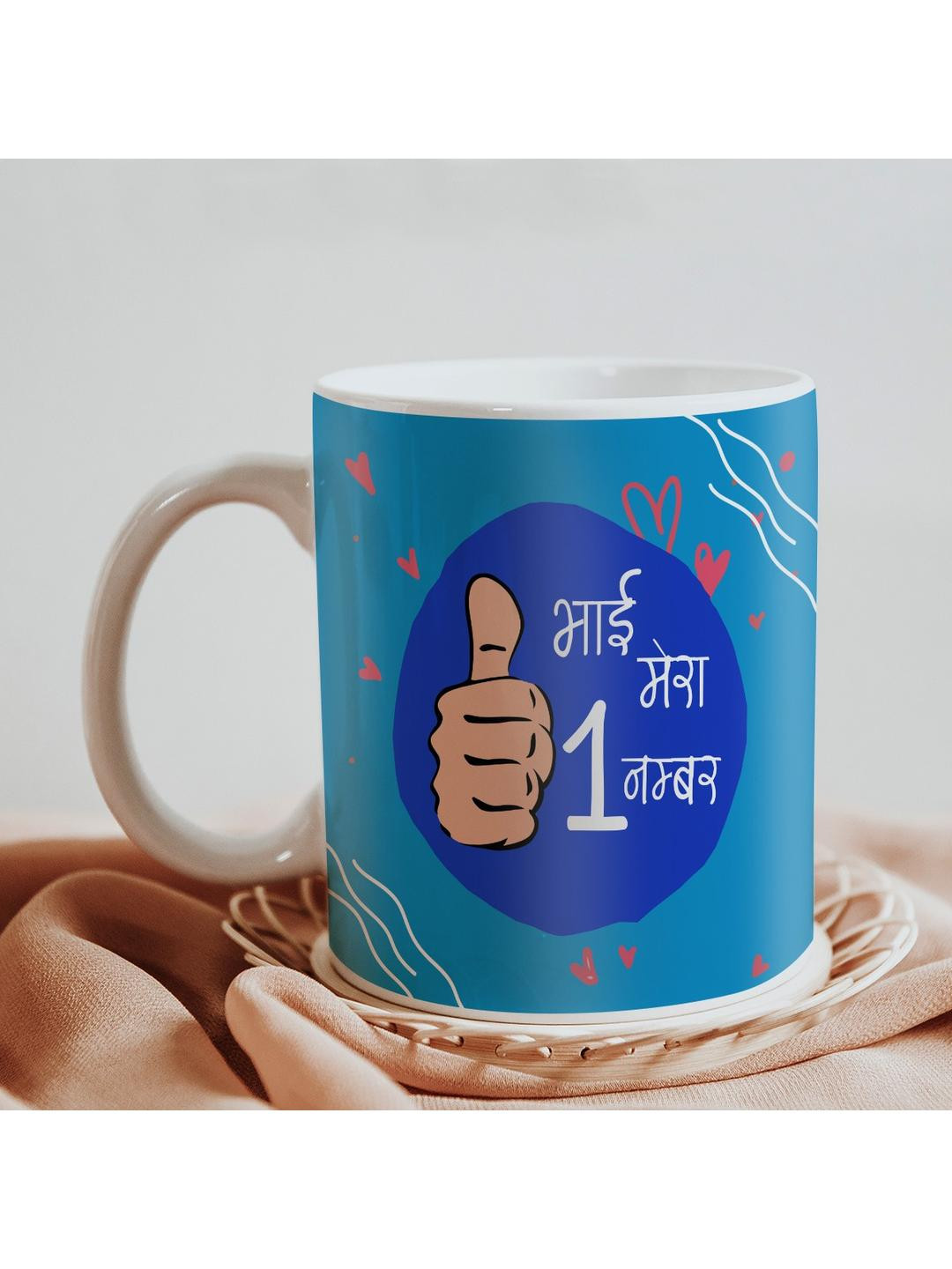 SKYTRENDS Cute Panda Multicoloured Typography Ceramic Microwave Safe Mug-330ml