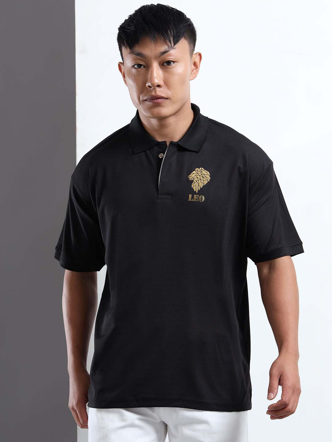 THE BEETEL HOUSE Logo Printed Polo Collar Pockets T-Shirt