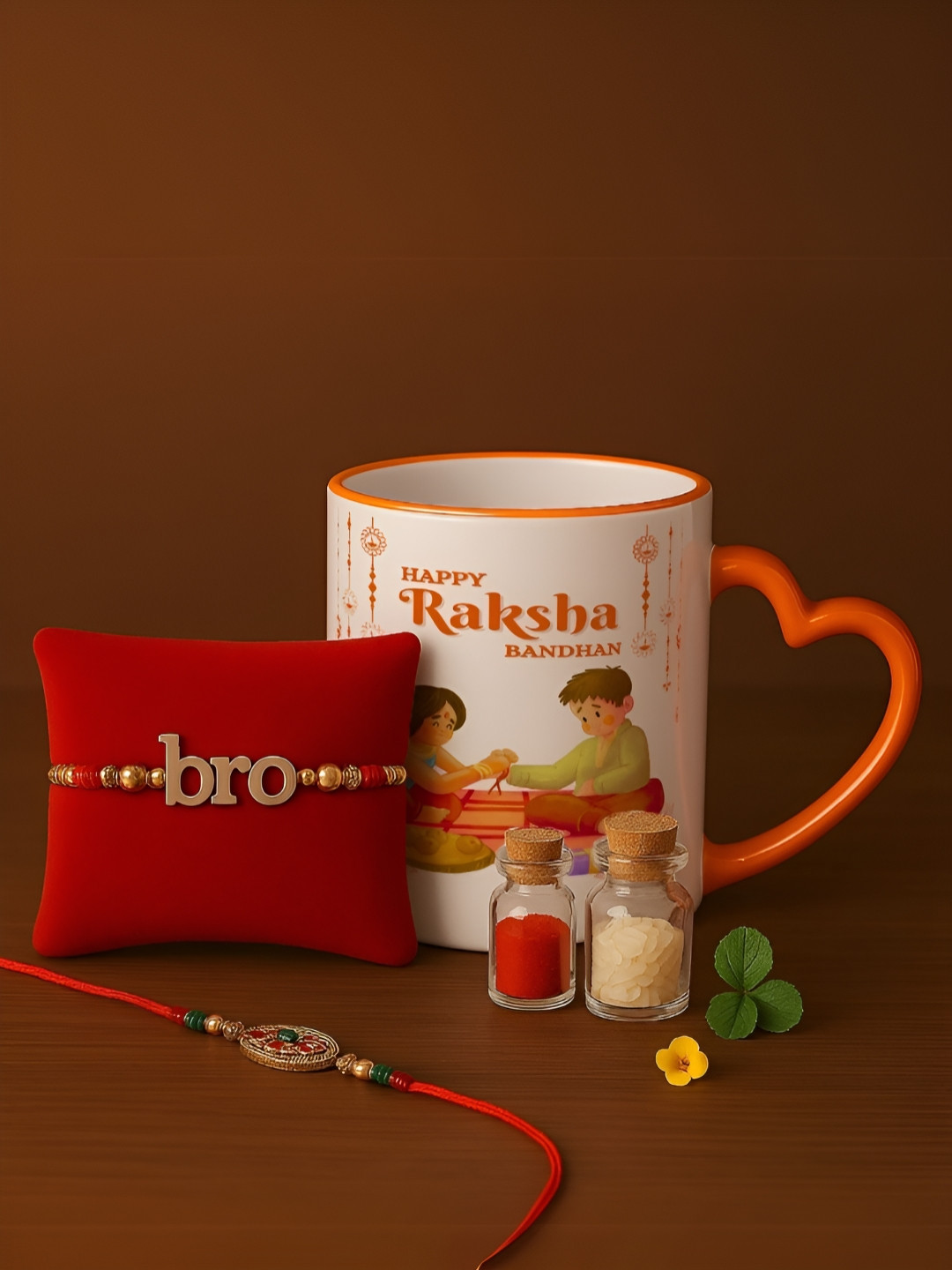 INTERNATIONAL GIFT Royal Luxury Destiny Orange Typography Ceramic Microwave Safe 5 Piece Mugs-320ml