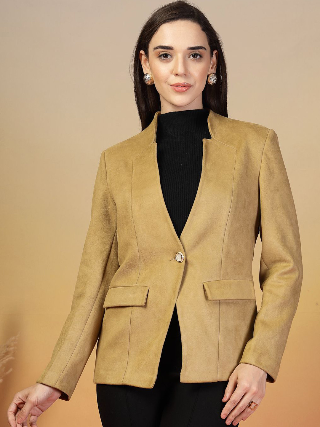 Juelle V-Neck Long Sleeves Short Overcoat
