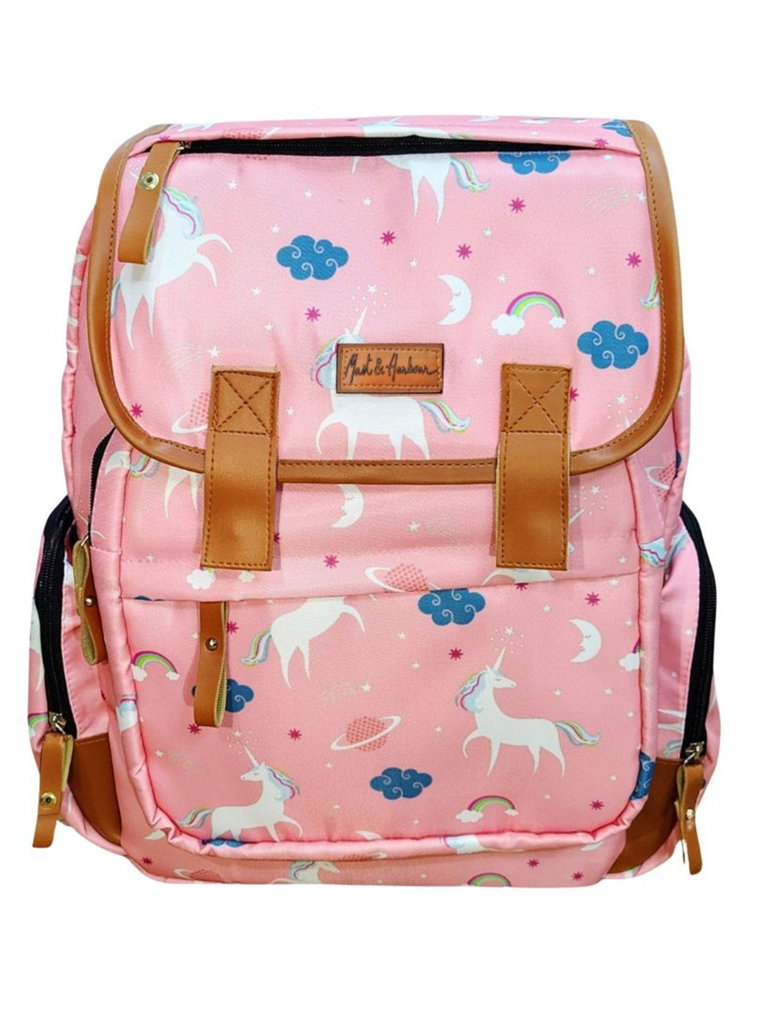 Mast & Harbour Printed Diaper Bag with Laptop Pocket