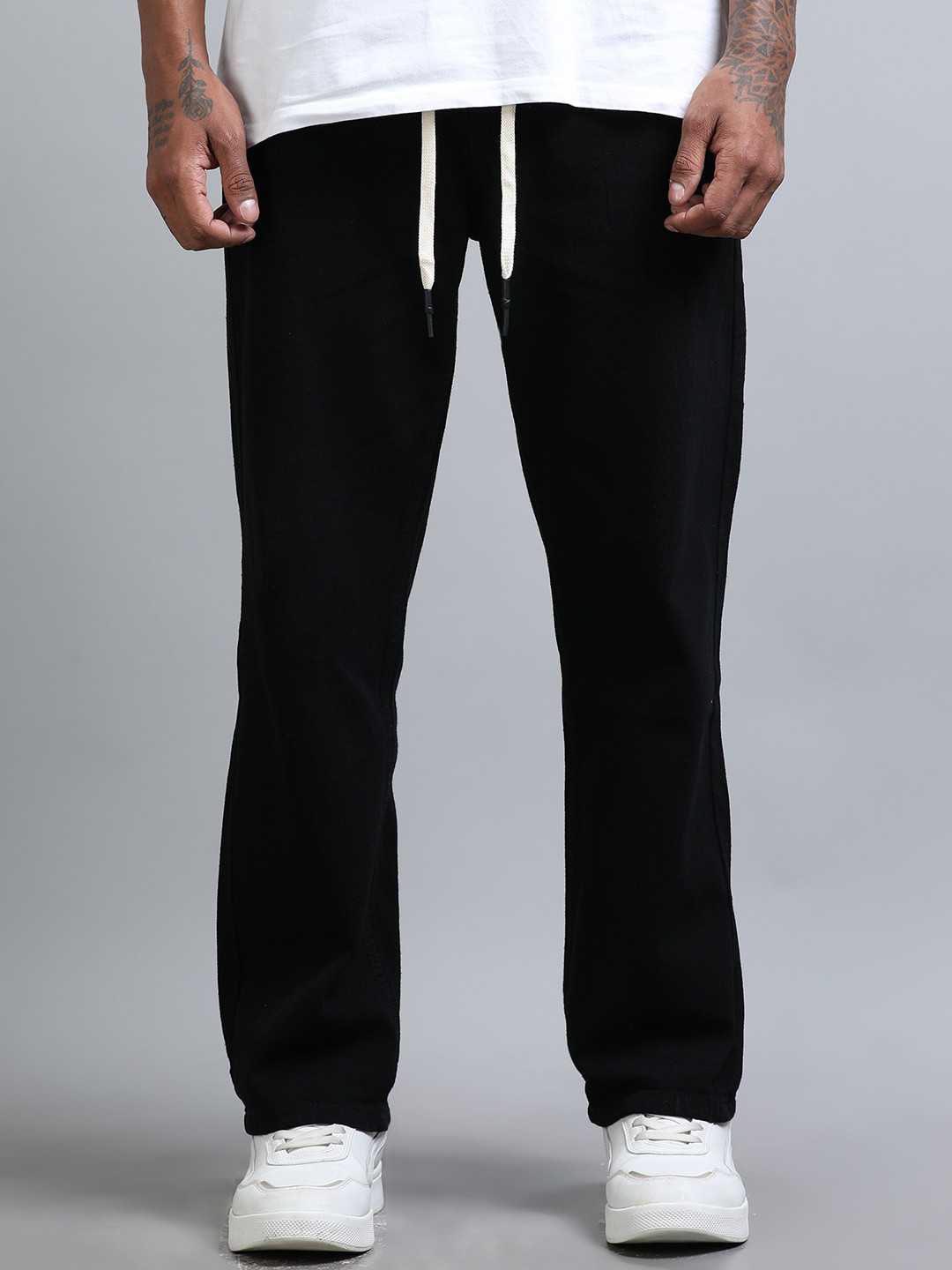 Kolor Fusion Men Solid Loose Mid-Rise Jeans
