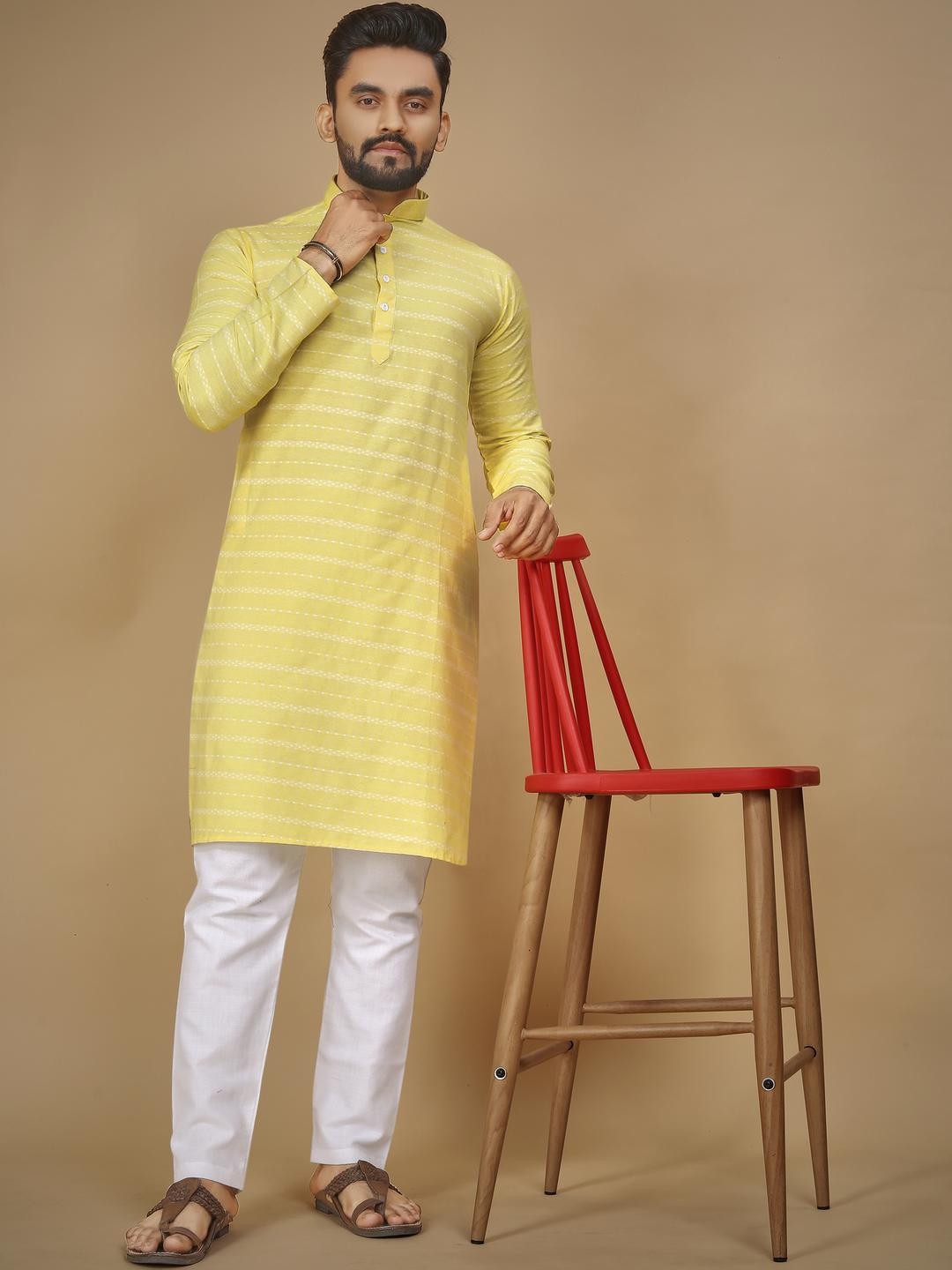 Premium Soft Cotton Weave Kurta Pajama set