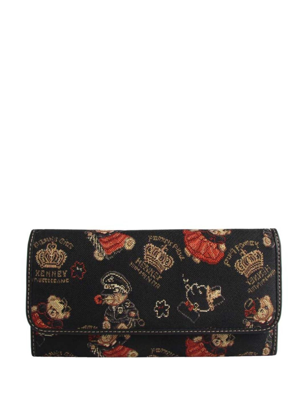Henney Bear Women Textured Three Fold Wallet