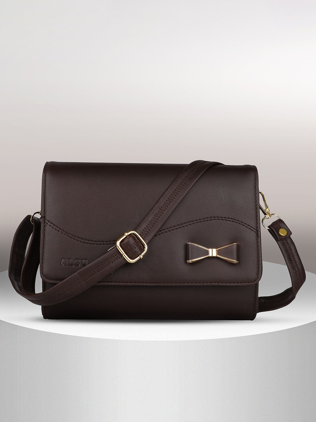 ALSU Self Design Structured Sling Bag