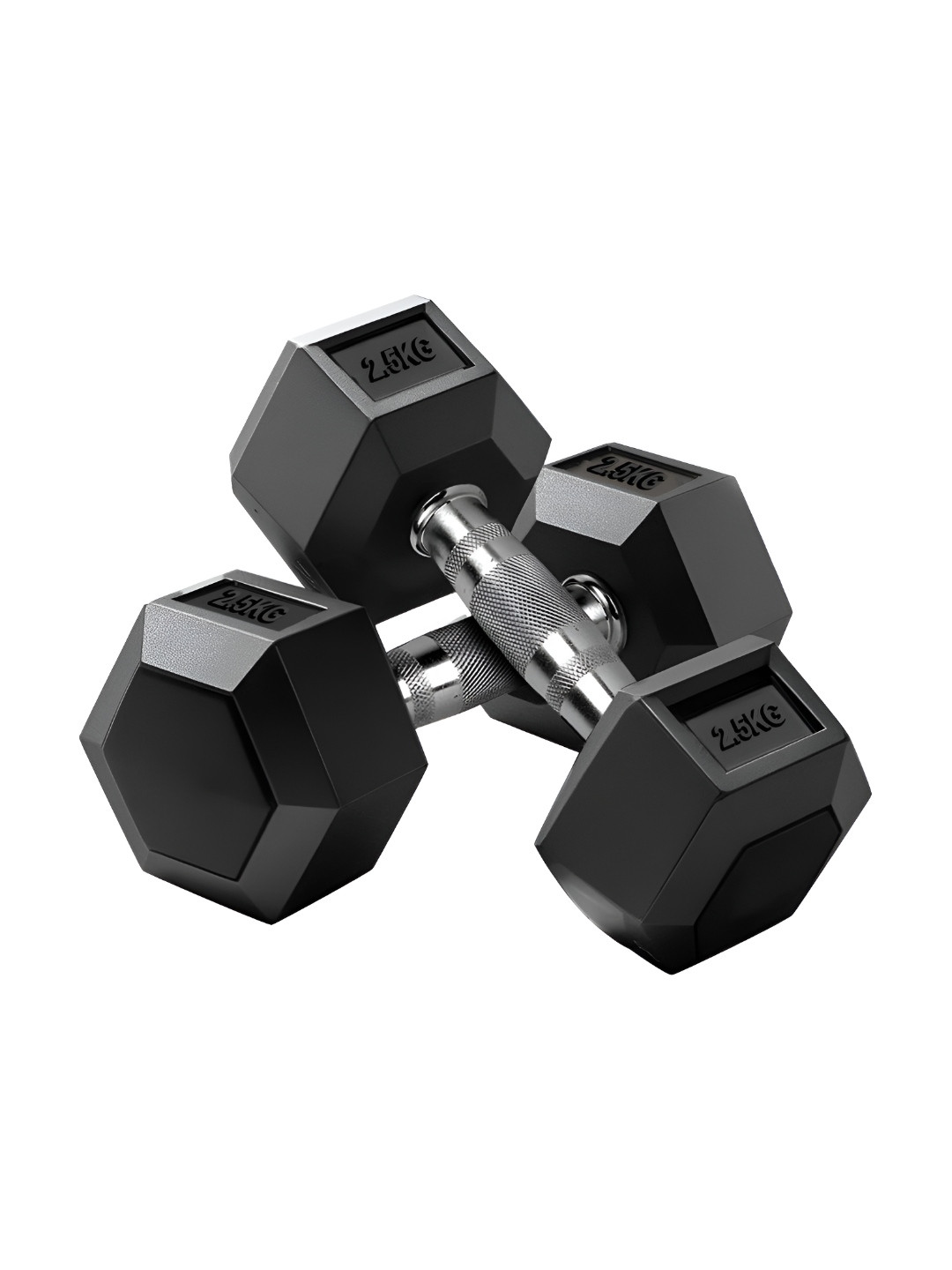 ADRENEX Set Of 2 Hexagon Fixed Weight Dumbbell - 2.5 kg Each