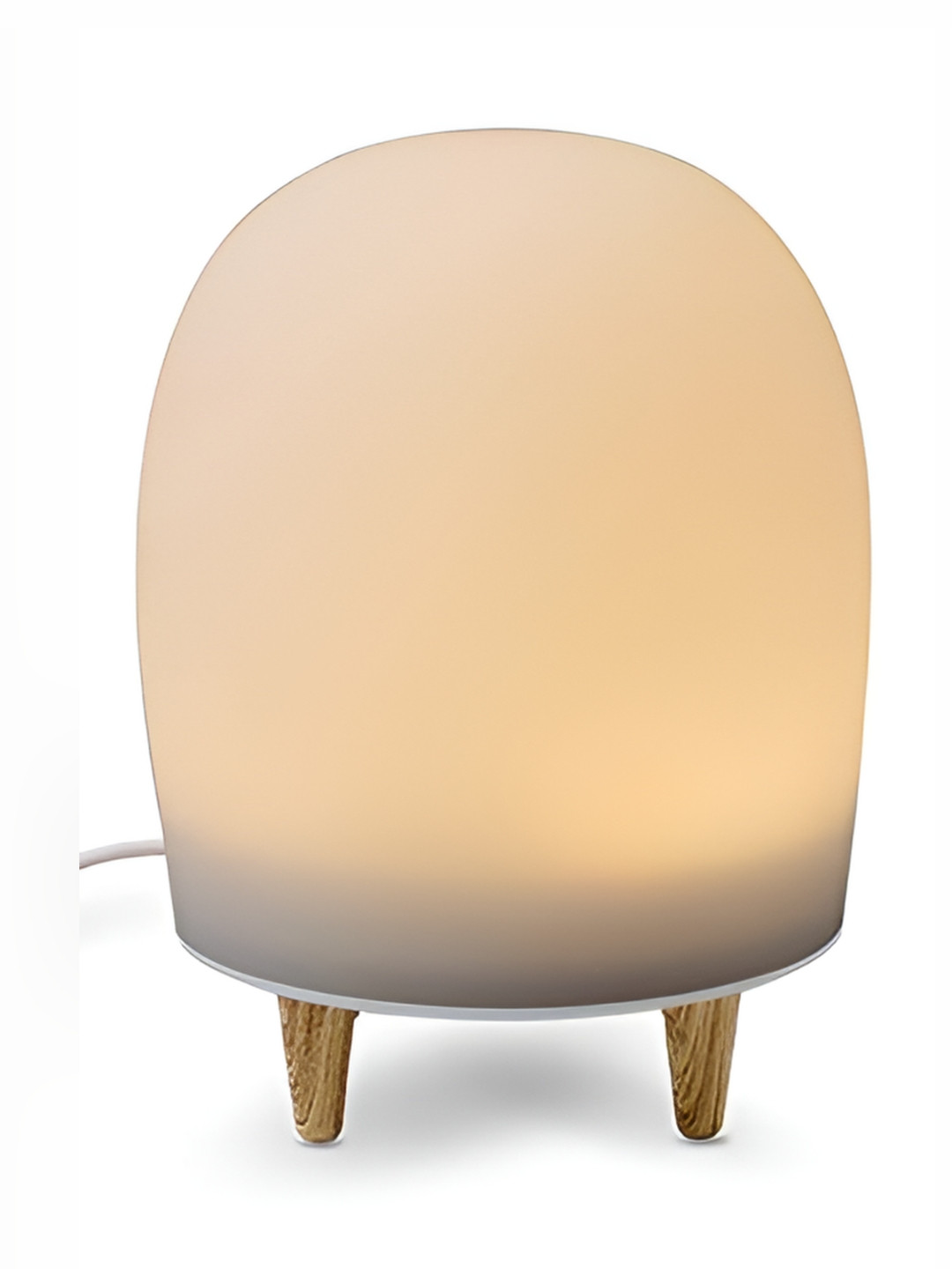 WAABI - SAABI Off White Touch Lamp With Digital Alarm Clock