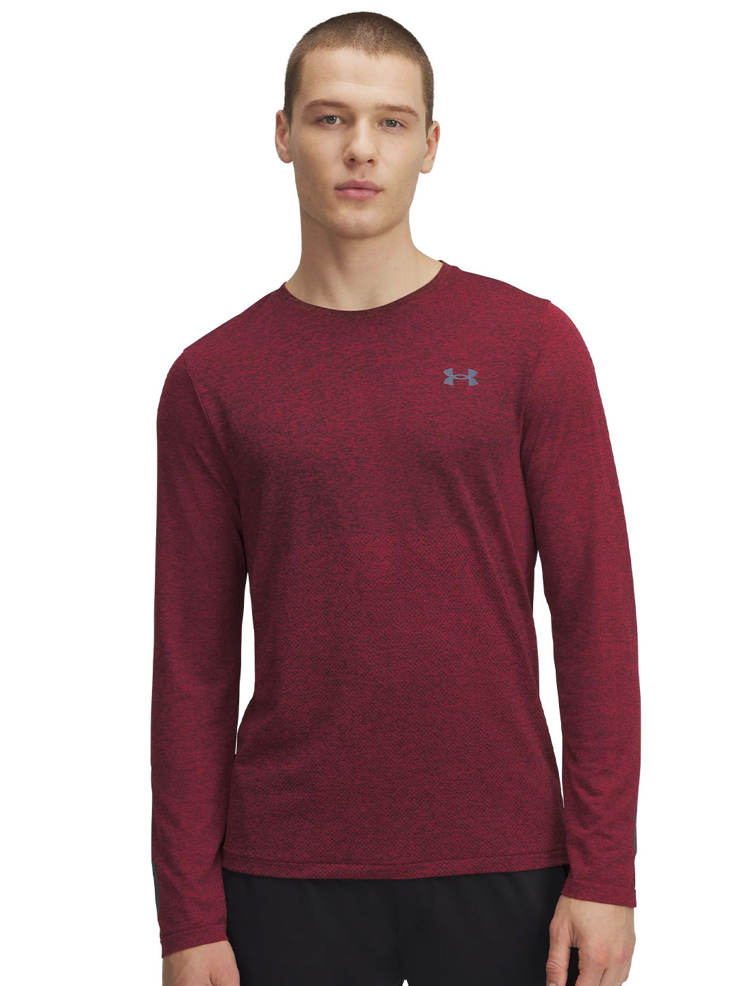 UNDER ARMOUR Seamless Stride Graphic Printed Long Sleeves Slim-Fit T-Shirt