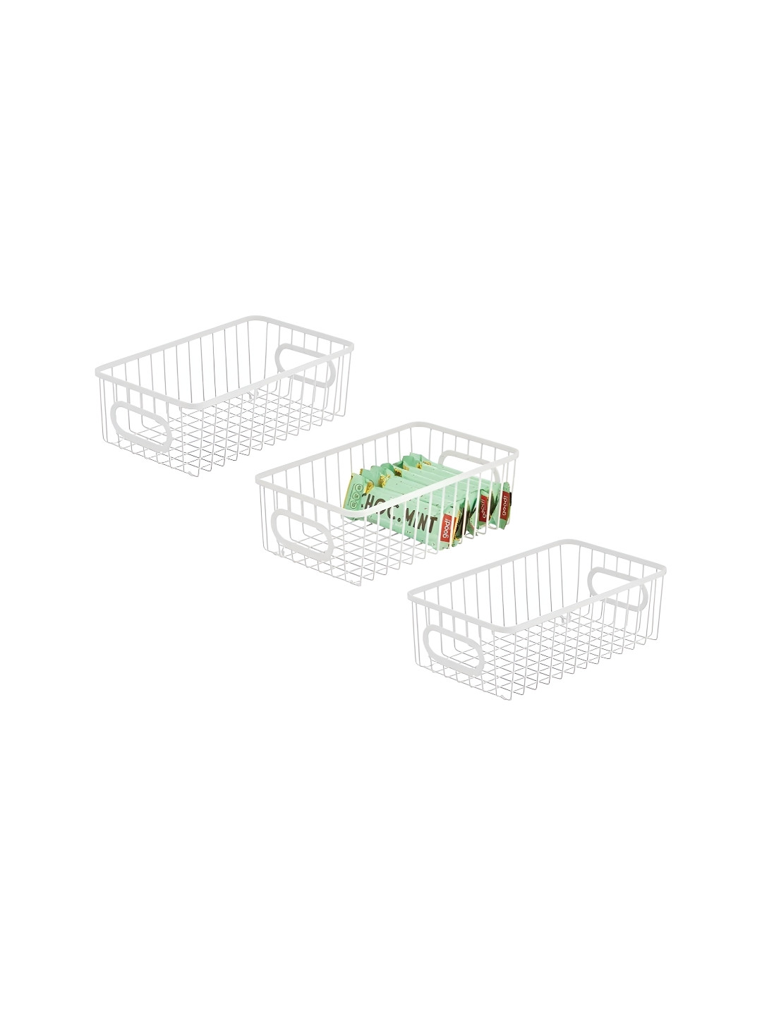Go Hooked Pack of 3 Storage Organizer Basket Bin 10 Inch