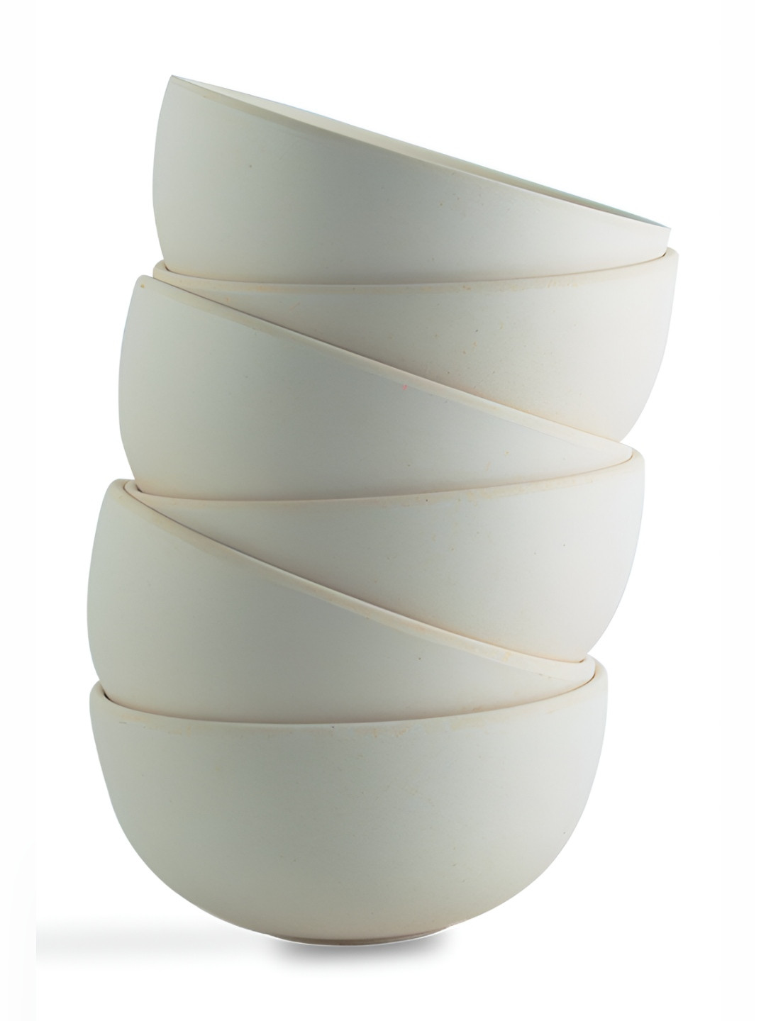 WAABI - SAABI Off White 6 Pieces Bamboo Fibre Serving Bowls