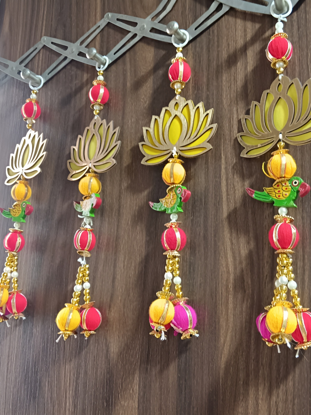 Nutts MDF Lotus Hanging Small Yellow Lotus hanging