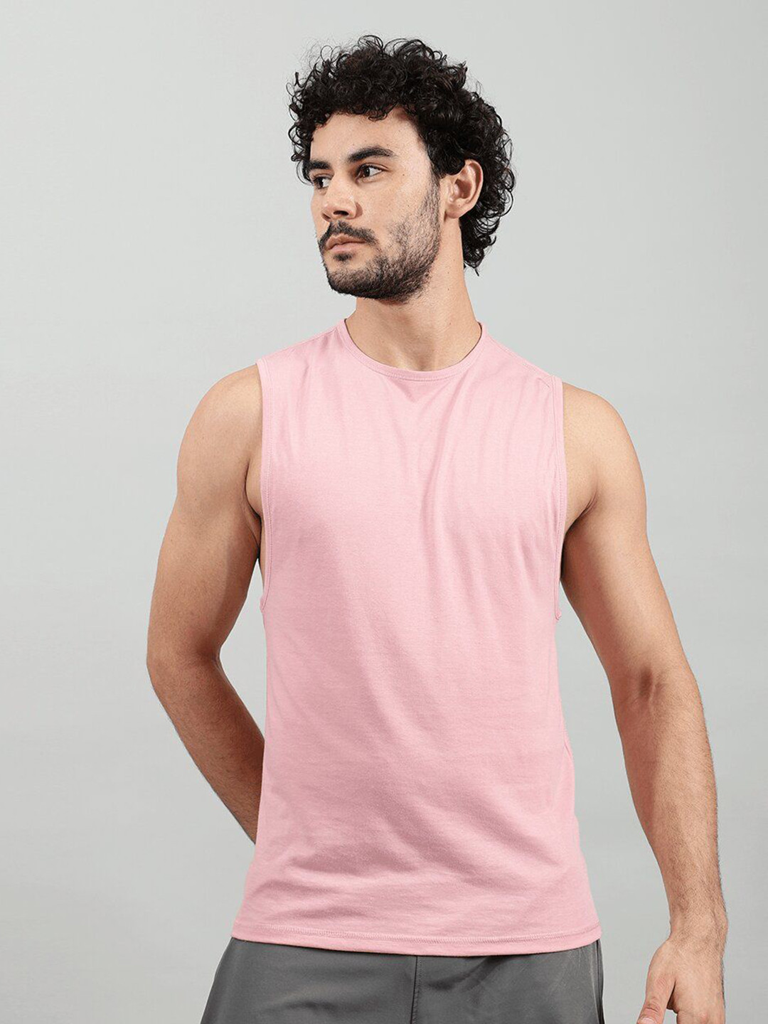 Wod Armour Cotton Sleeveless Round Neck T-shirt