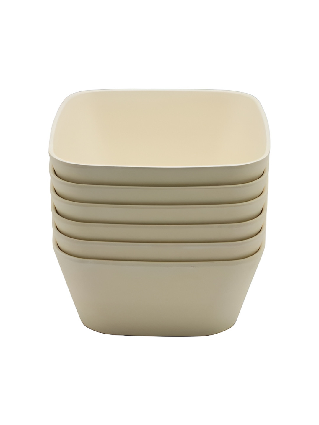 WAABI - SAABI Cream 6 Pieces Bamboo Fibre Serving Bowls