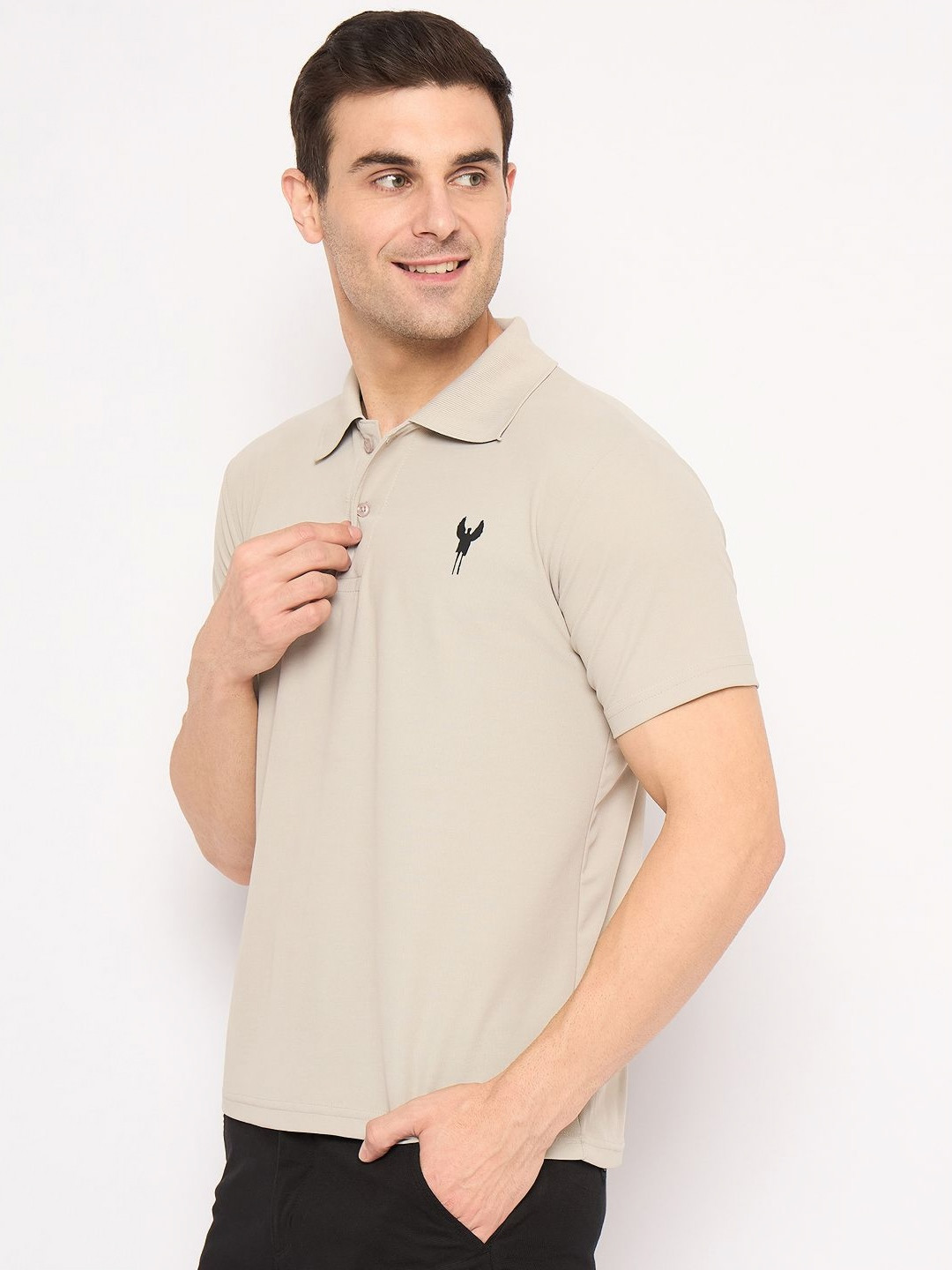 KASMA Polo Collar Regular Fit T-shirt