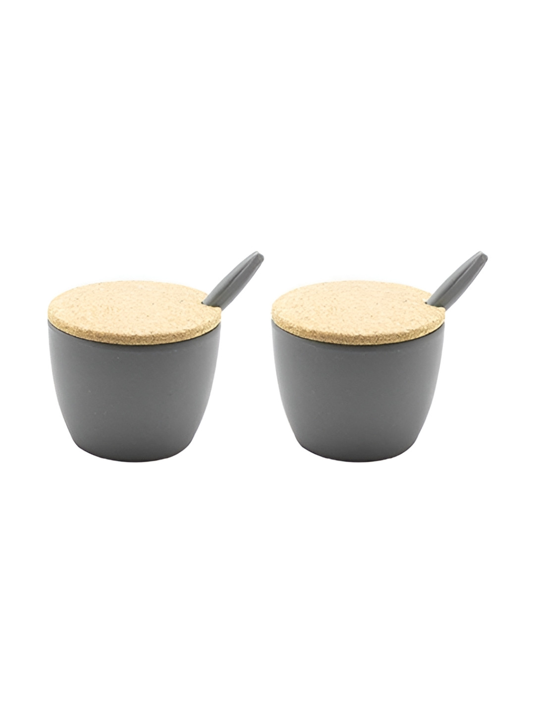 WAABI - SAABI Black 2 Pieces Bamboo Fiber Condiment Bowl