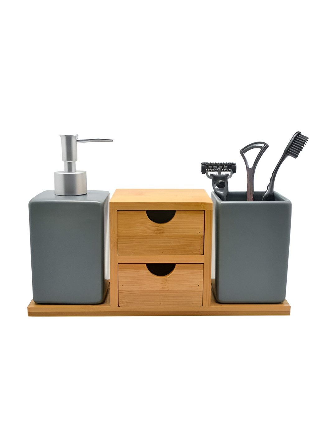 WAABI - SAABI Grey Ceramic Toothbrush Holder