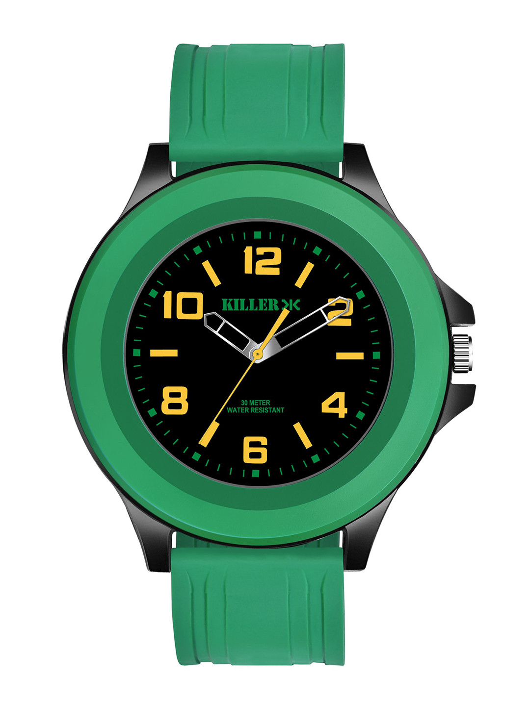 Killer Men Brass Dial & Straps Analogue Watch Timewear 8010BY Black Dial Premium Designer