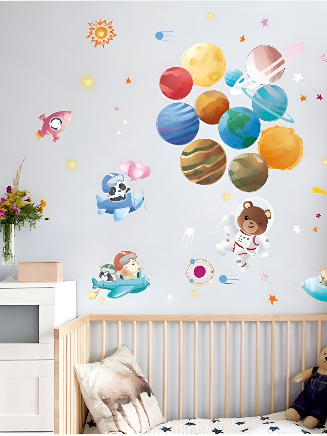 INDIAN ROYALS Blue & Mustard yellow  Printed Self-Adhesive & Durable Wall Sticker