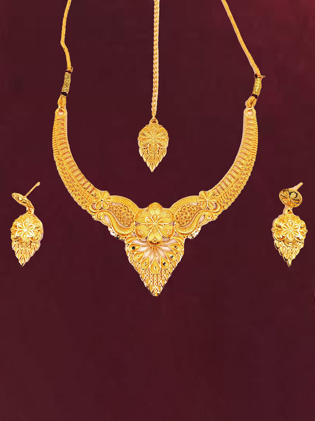 SDR Set Of 2 Gold-Plated Jewellery Set