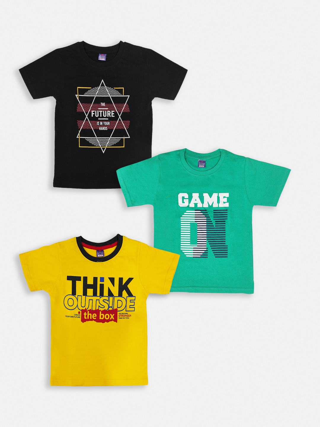 Here&Now X Game Begins Boys Pack of 3 Assorted T-shirts