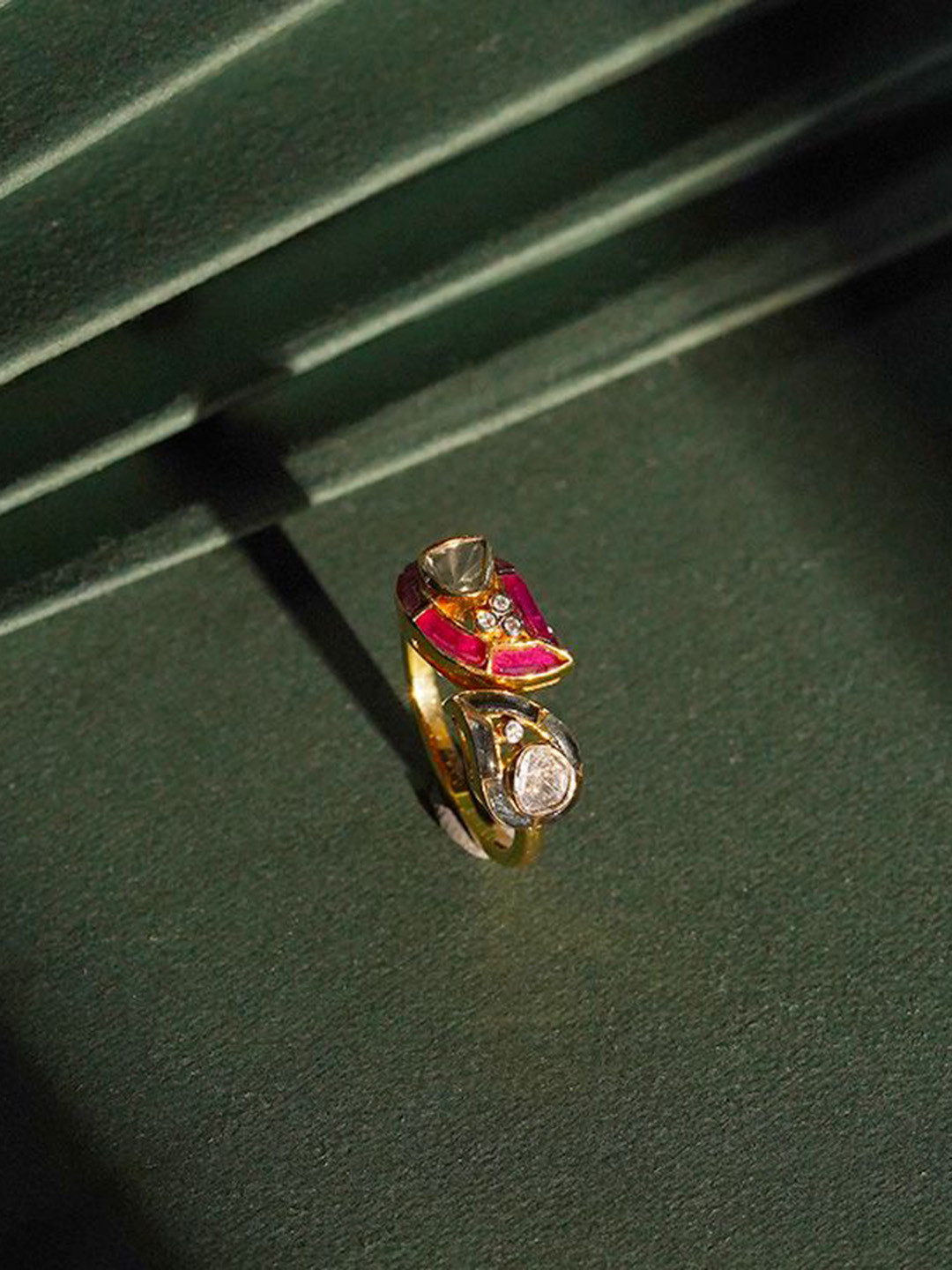 Polki Stories By Raniwala Modern Diamond Ring