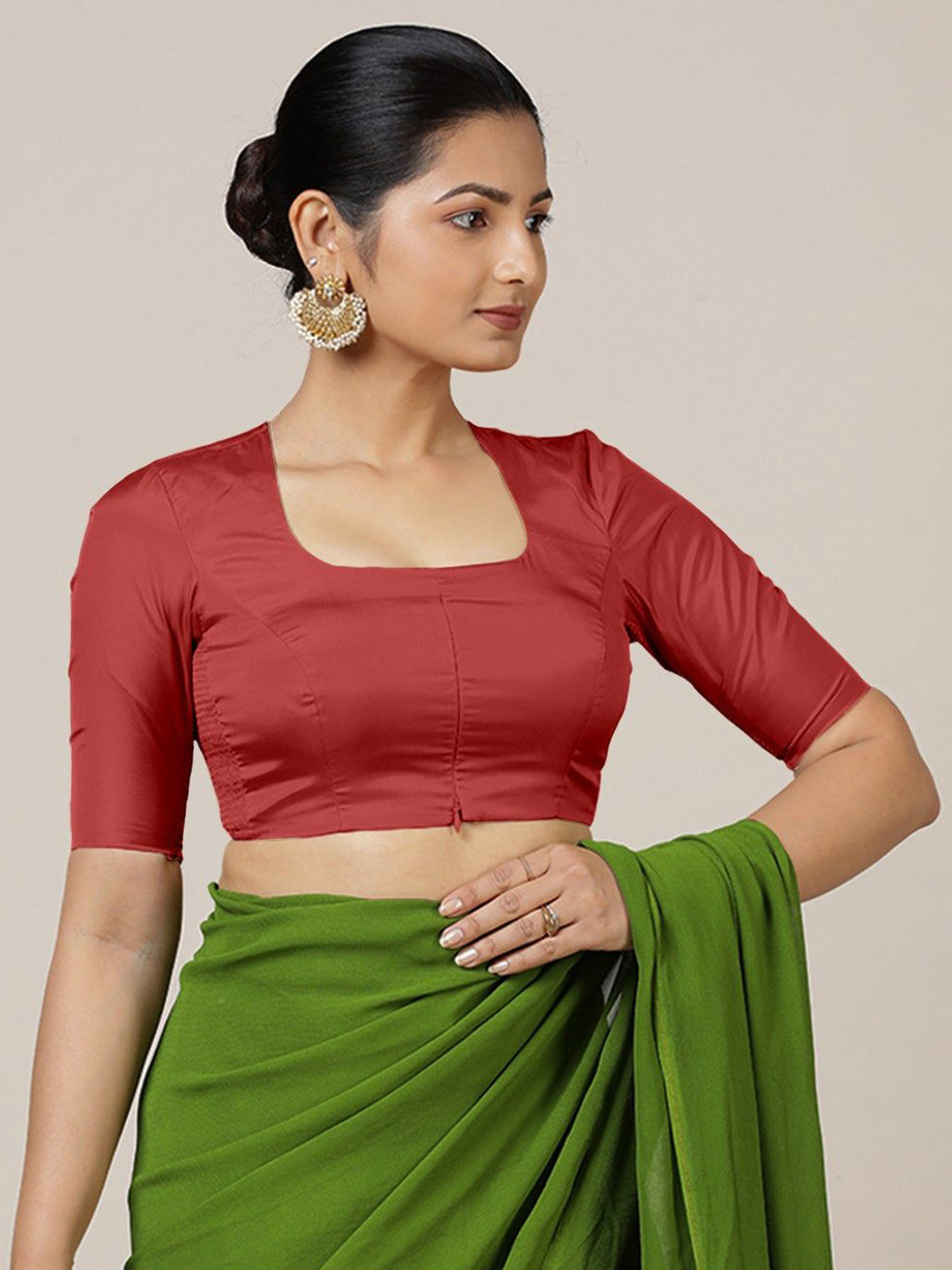 Binks Aziza x Rozaana Elbow Sleeves Flexi Fit Saree
