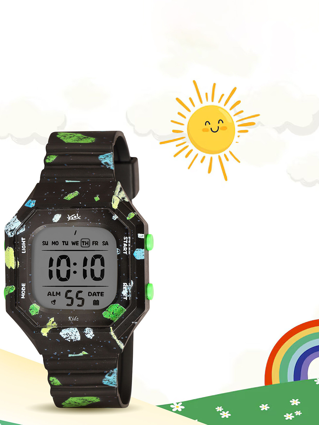 Kool Kidz Unisex Kids Dial & Straps Digital Watches KK 278 BK