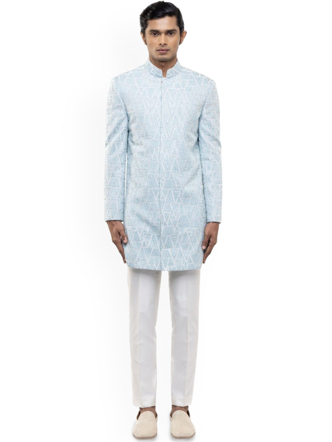 SDS By Kushal Shah Thread Embroidered Sherwani Set