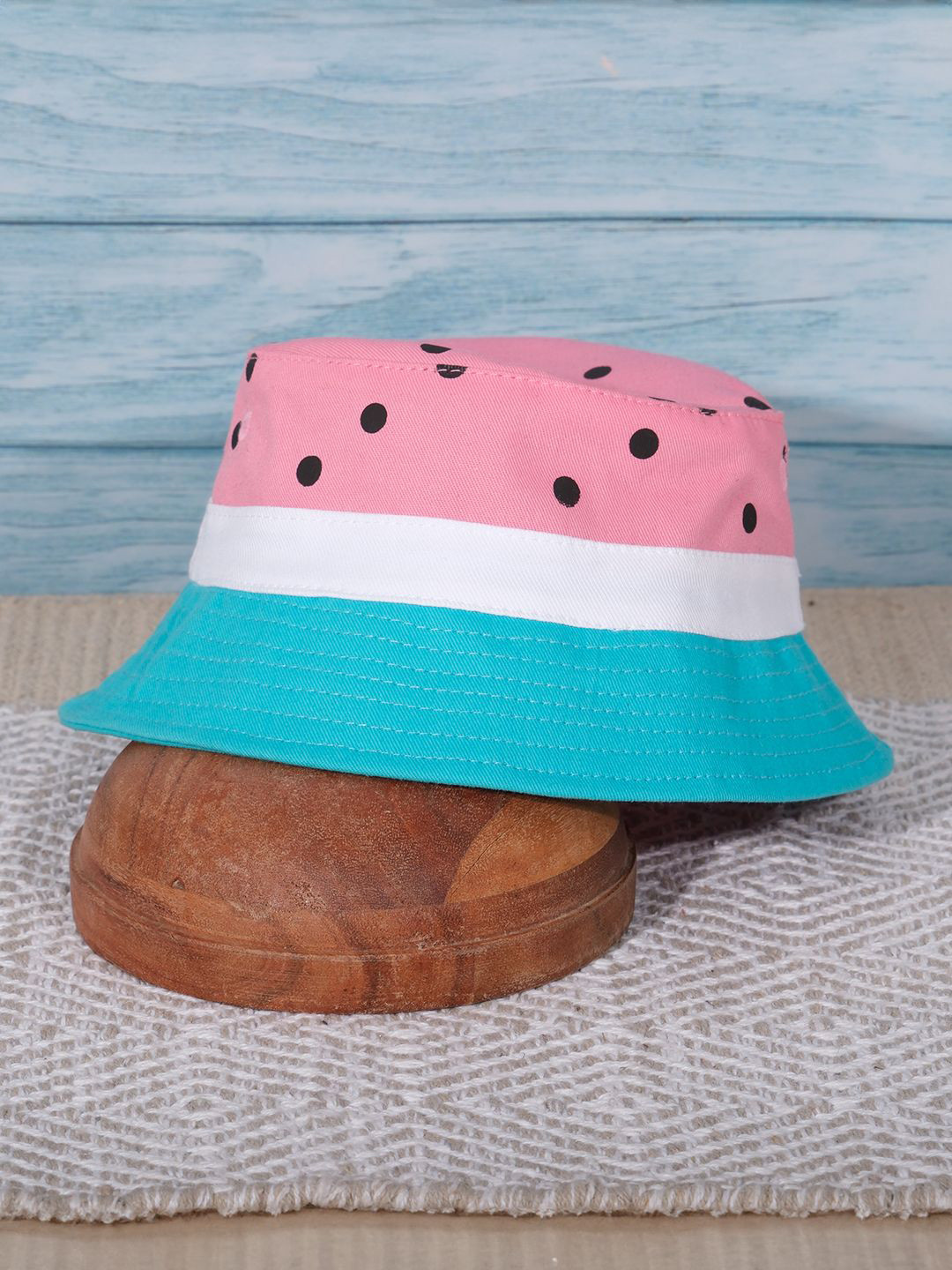 DukieKooky Kids Watermelon-Themed Cotton Bucket Hat