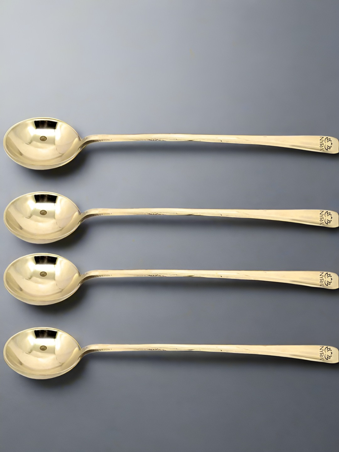 Nyra Kitchenware Bronze-Toned 3 Pieces Brass Ladles