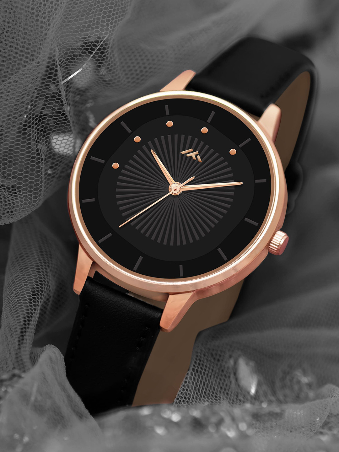 ON TIME OCTUS Women Brass Dial & Bracelet Style Straps Analogue Watch MT-571 BLACK