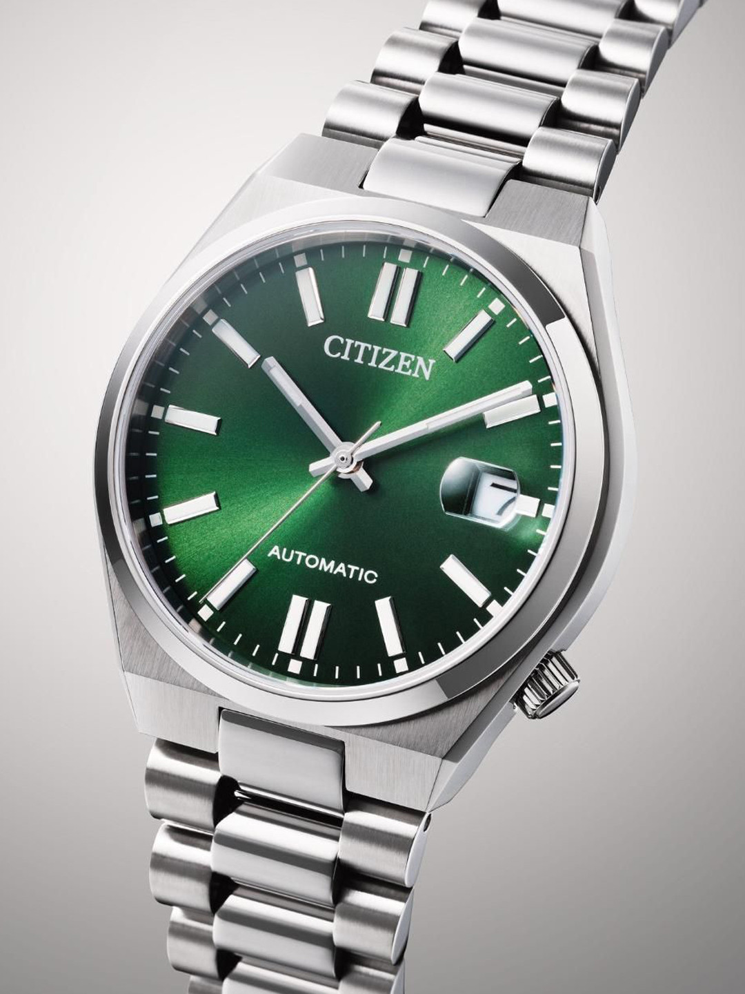 Citizen Men Brass Dial & Stainless Steel Bracelet Style Straps Analogue Watch NJ0200-50X
