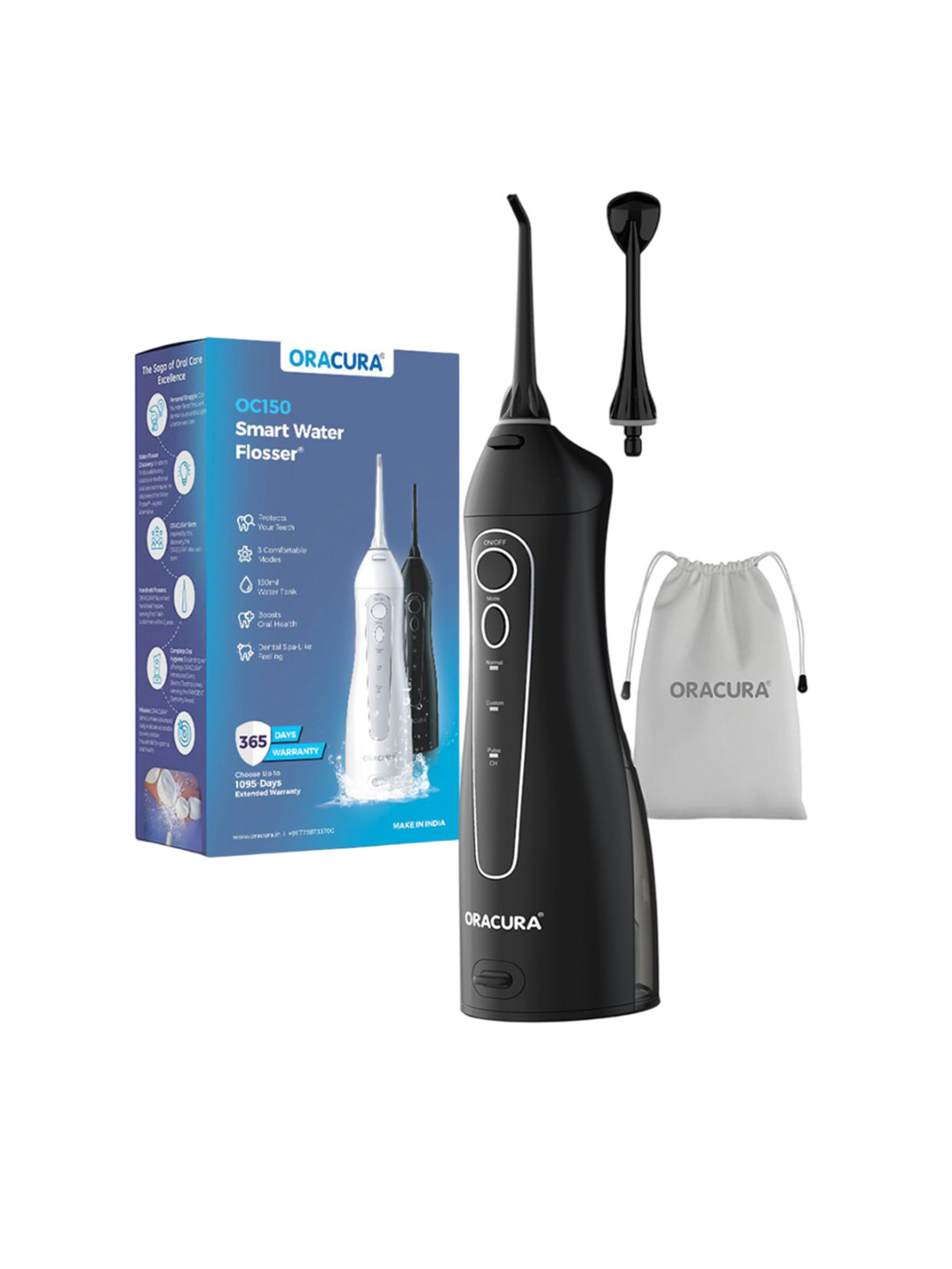 ORACURA OC150 LITE B Smart Water Flosser - Black
