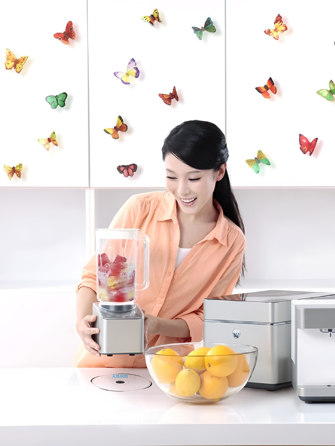 Multi 3D Butterfly Sticker, 21 Piece Butterfly Sticker Sheet (21 cm x 29.7 cm)