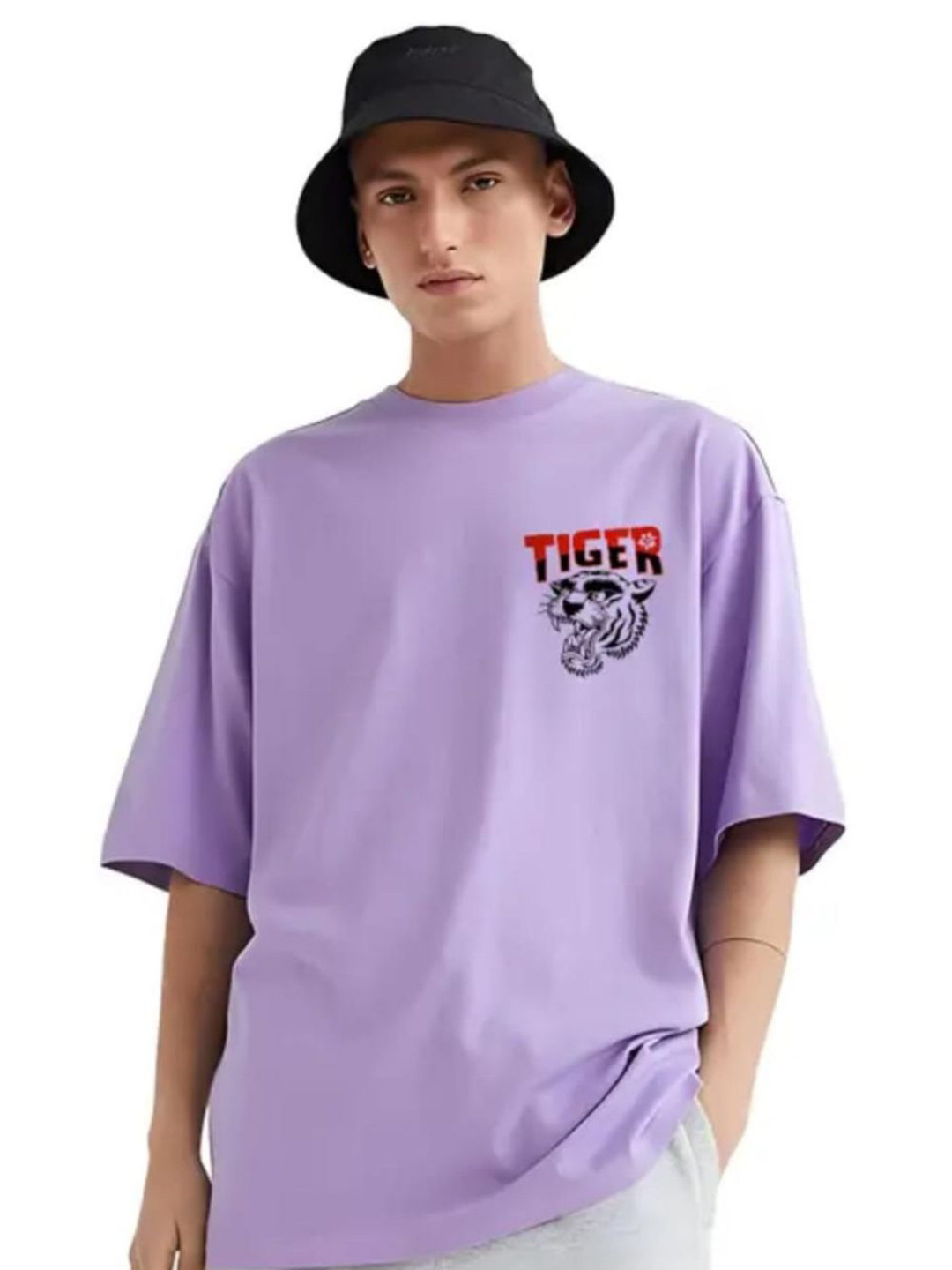 Unicus Apparel Graphic Printed Round Neck Short Sleeves Oversized Cotton T-shirt