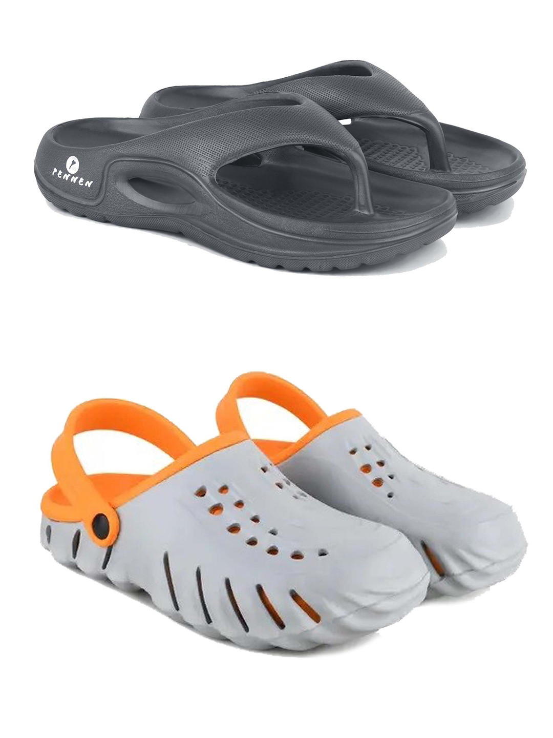 PENNEN Set Of 2 Clogs & Thong Flip-Flops