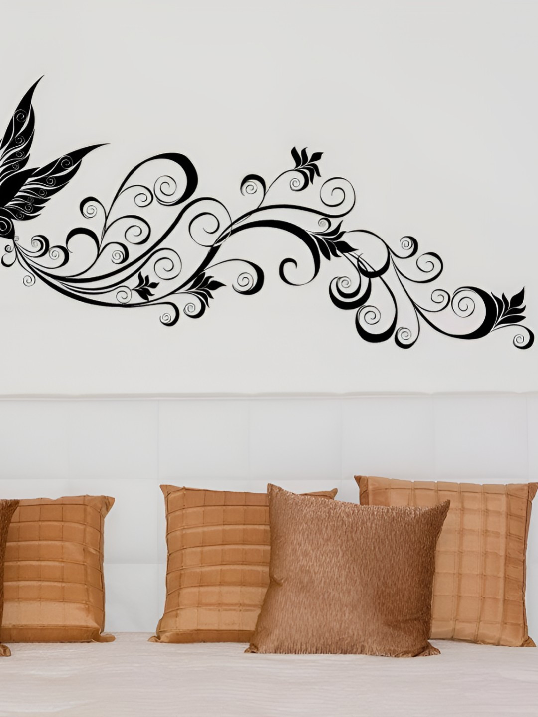 INDIAN ROYALS Black Heritage Design Self Adhesive Wall Sticker